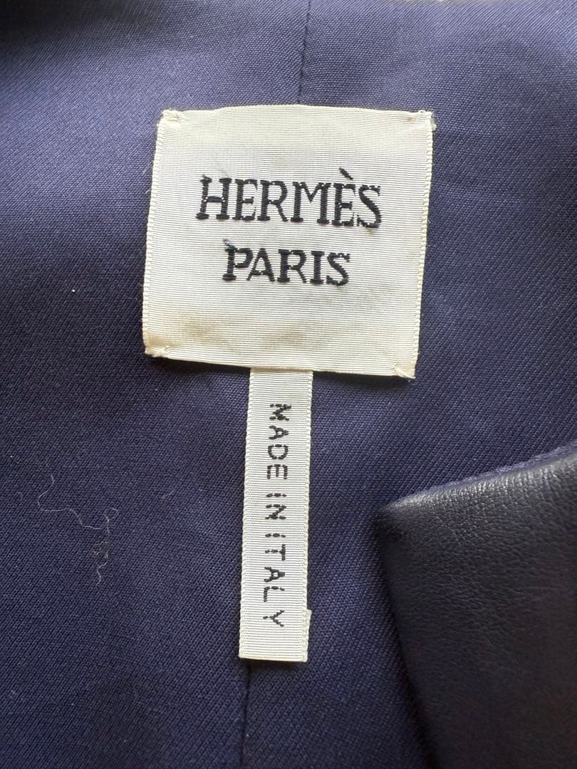 最高級 ラム レザー コート 36 数回使用 Hermès エルメス