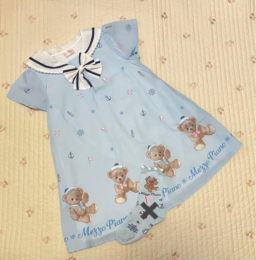 メゾピアノ　マリンセーラーワンピース