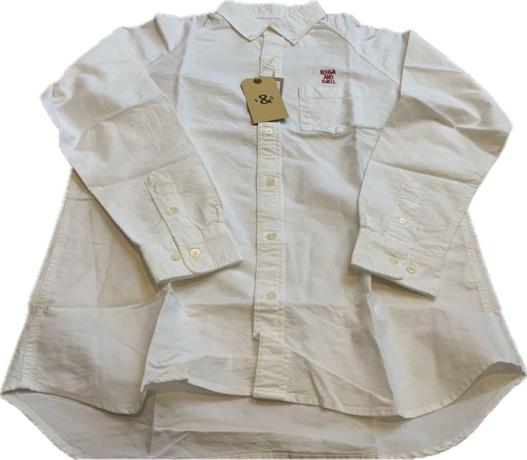 ROUGH & SWELL ベーシックボタンダウンシャツ　サイズL
