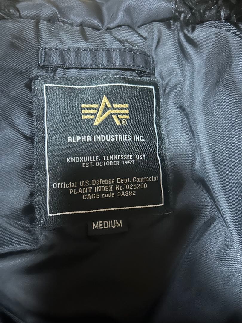 アルファ　　ブラックフライトジャケット