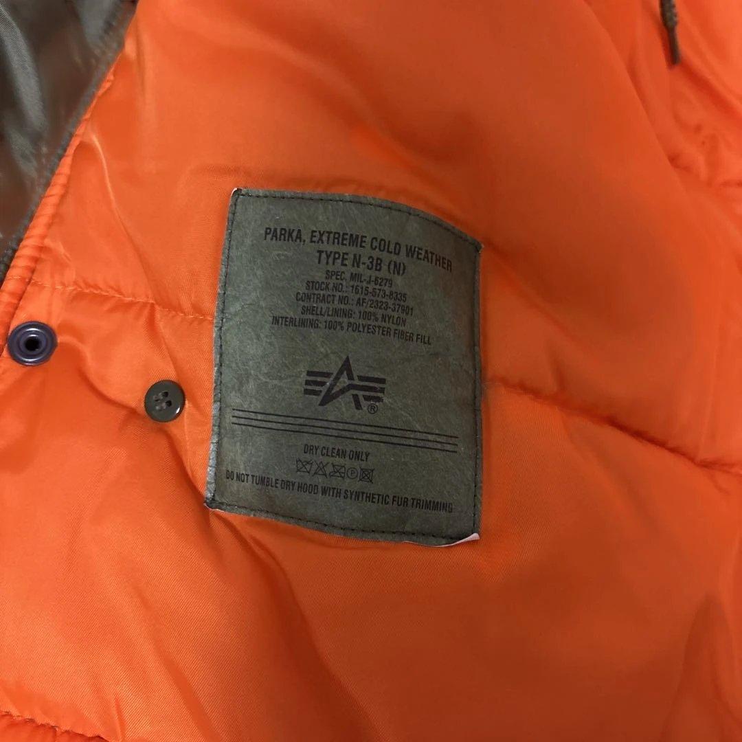 ALPHA オリーブグリーン ミリタリージャケット XL