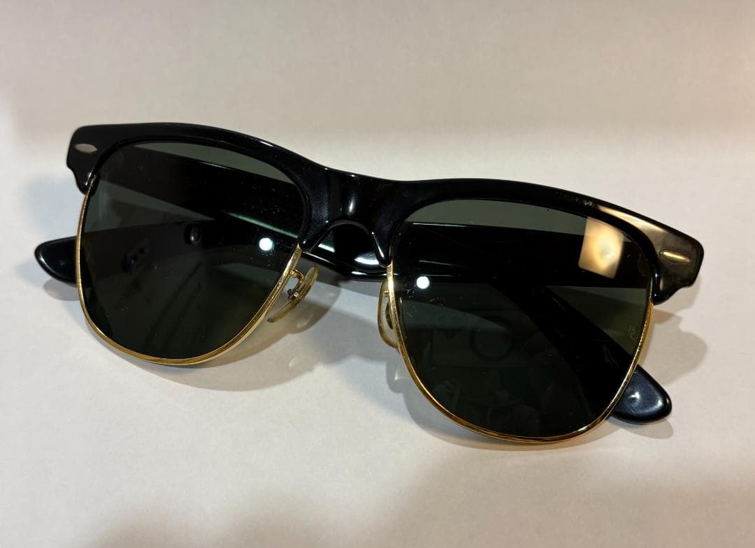 Ray-Ban WAYFARER MAX B&L U.S.A ブラック×ゴールド