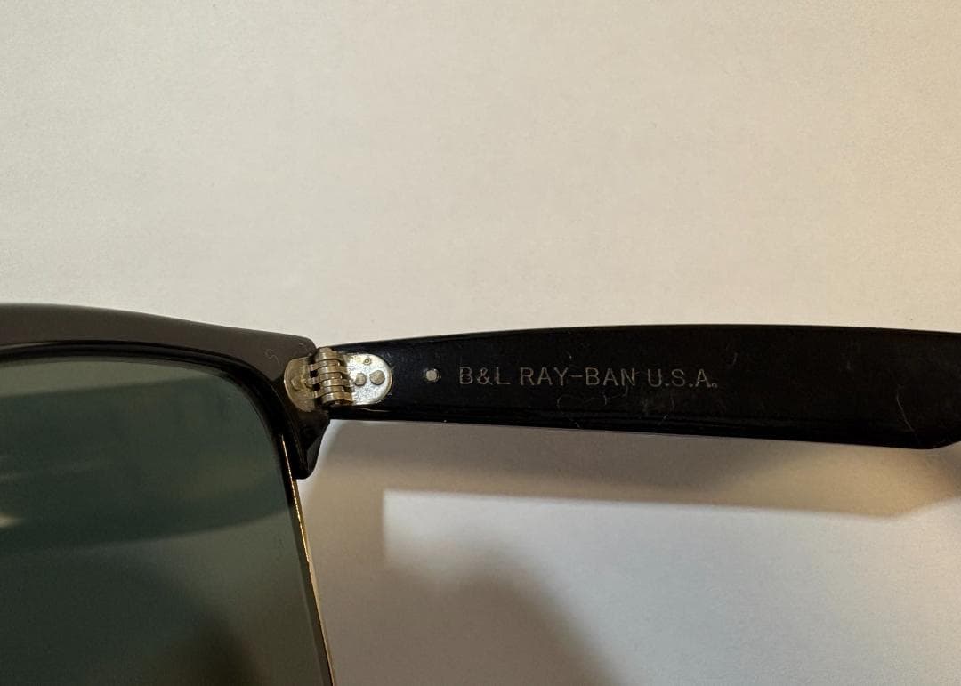 Ray-Ban WAYFARER MAX B&L U.S.A ブラック×ゴールド