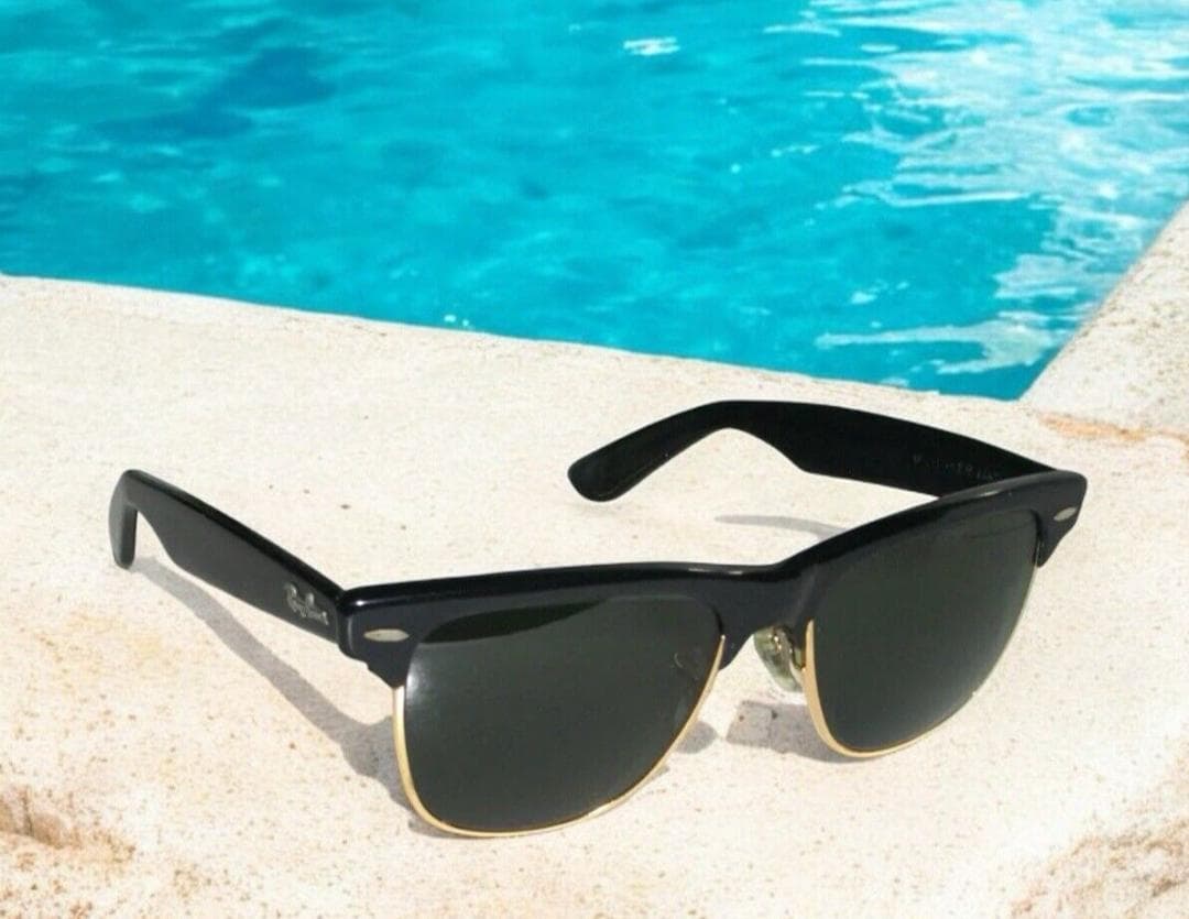 Ray-Ban WAYFARER MAX B&L U.S.A ブラック×ゴールド