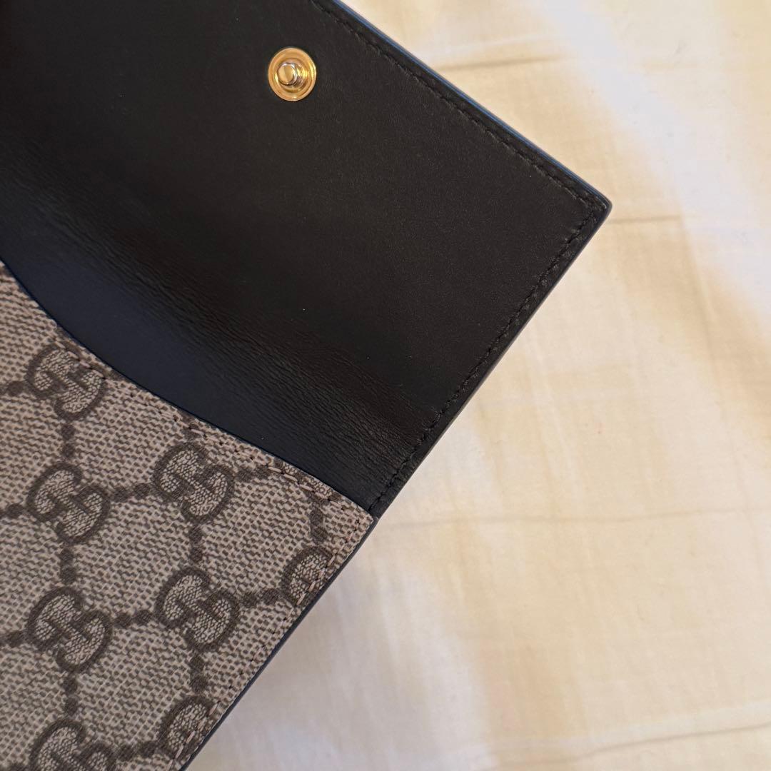 ☆専用☆GUCCI 二つ折り財布 GGスプリーム Wホック レザー 黒