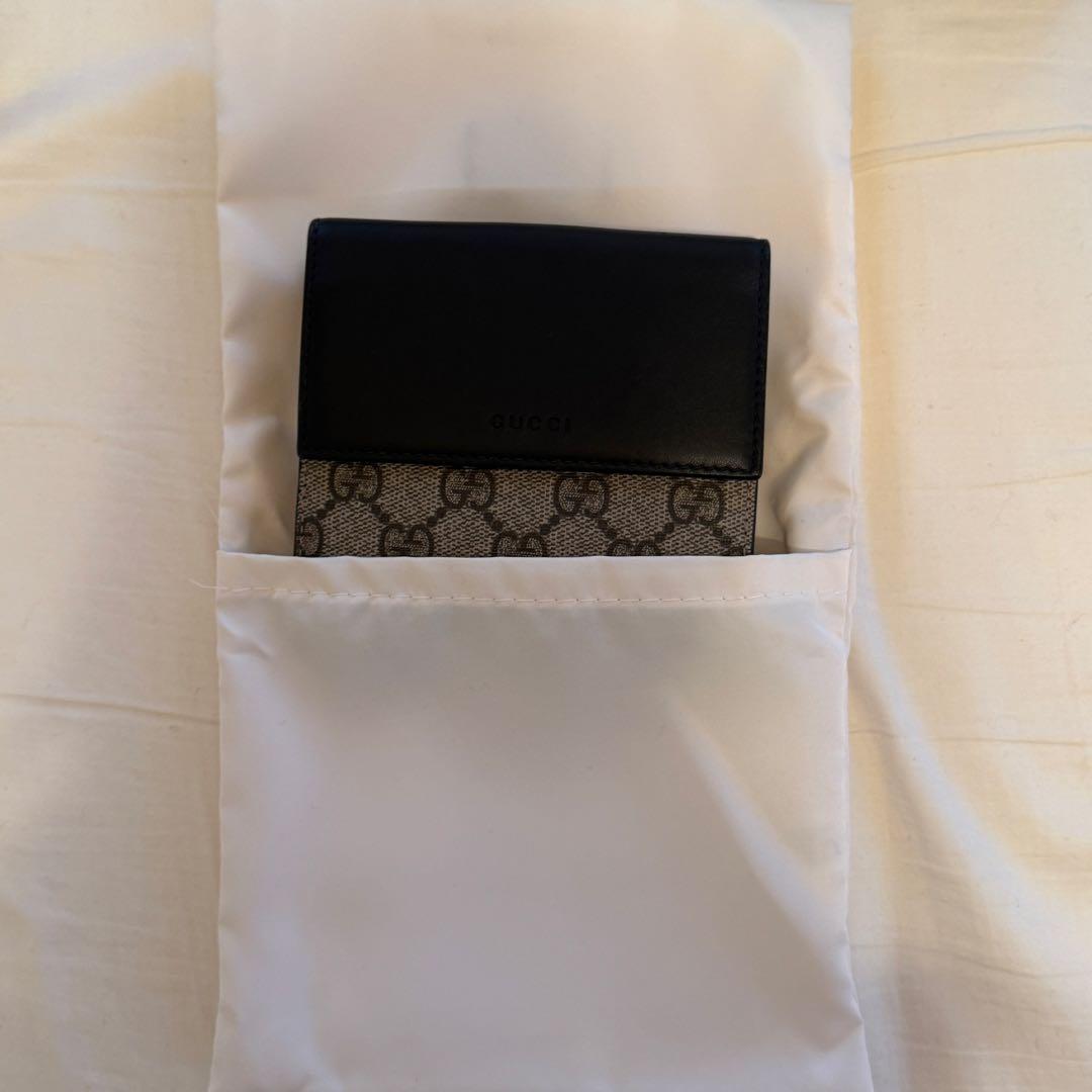 ☆専用☆GUCCI 二つ折り財布 GGスプリーム Wホック レザー 黒