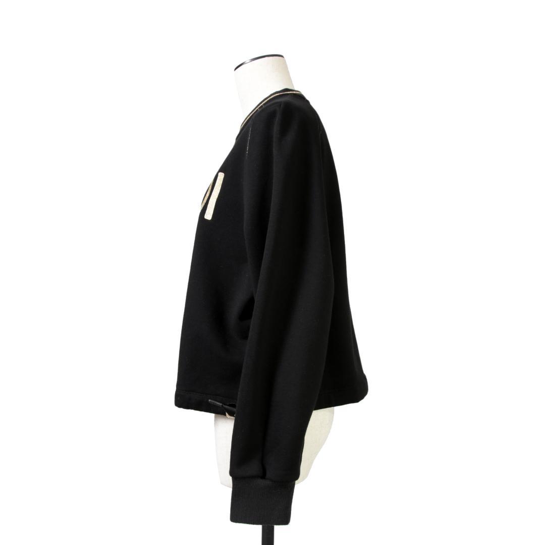 FENDI 美品 刺繍 ショート丈 サイドリボン スウェット プルオーバー