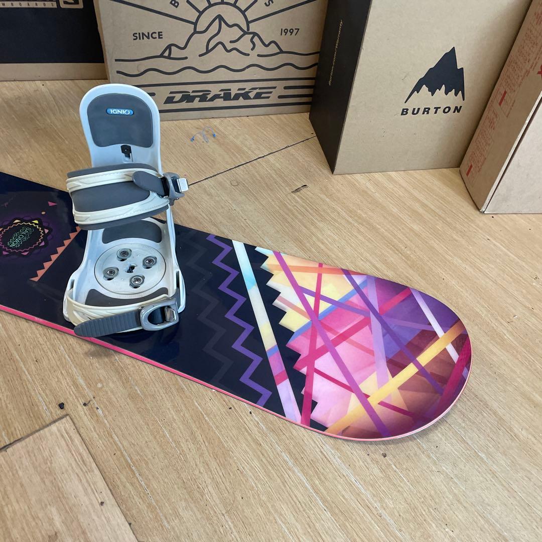 SALOMON×IGNIO　サロモン　スノーボードセット　バインディング付き