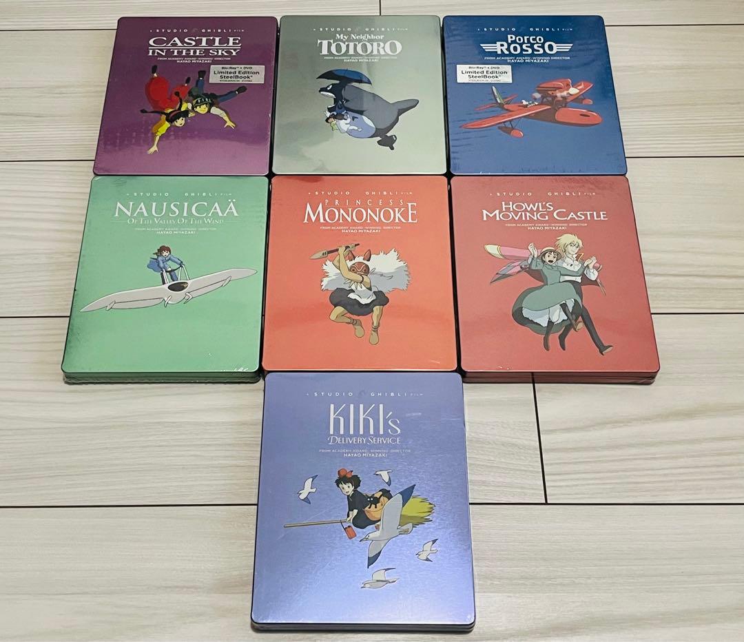 ジブリ Blu-ray DVD 北米版 スチールブック 8枚セット