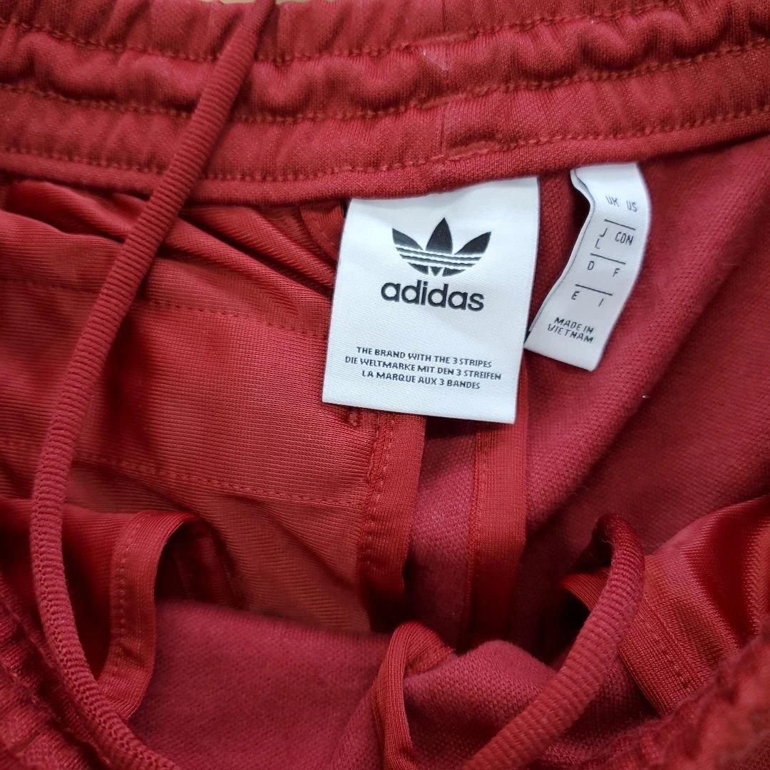 adidas レッド ジャージ上下セット Lサイズ