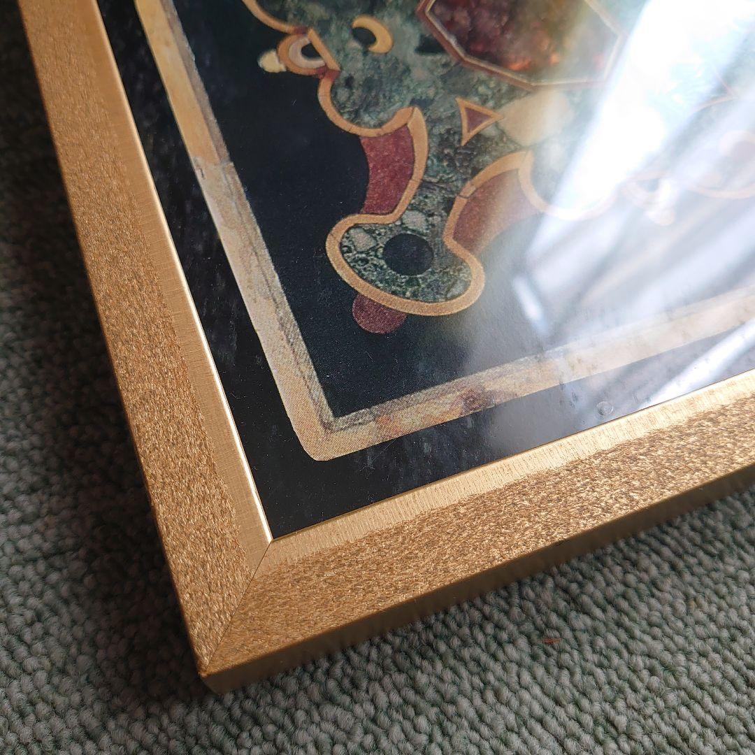 【美品】ITALY　輸入　絵画　高級印刷画　　特大額装　大理石アート