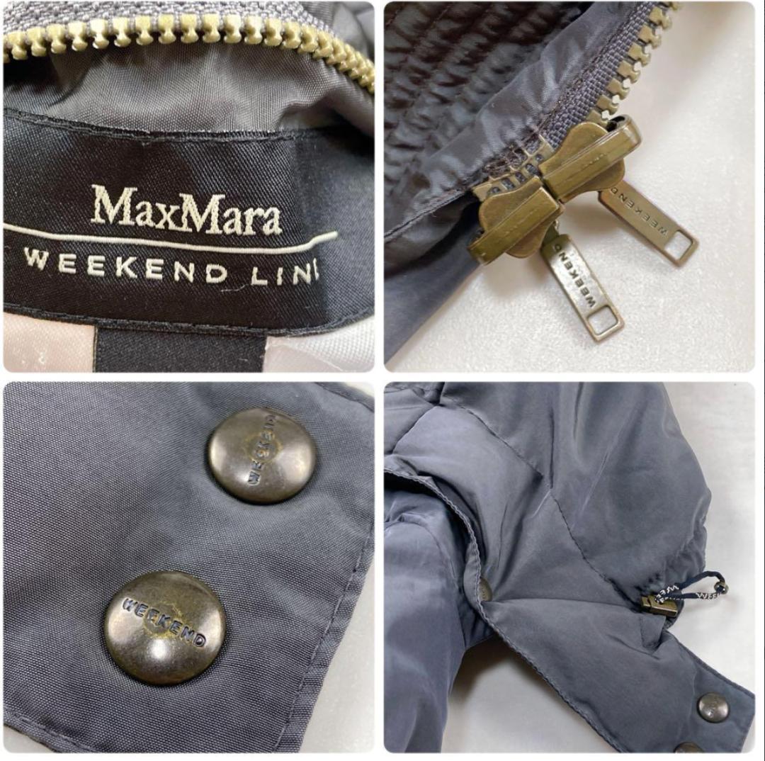 MaxMara 貴重 大きいサイズ LL リバーシブル ダウンコート グレー