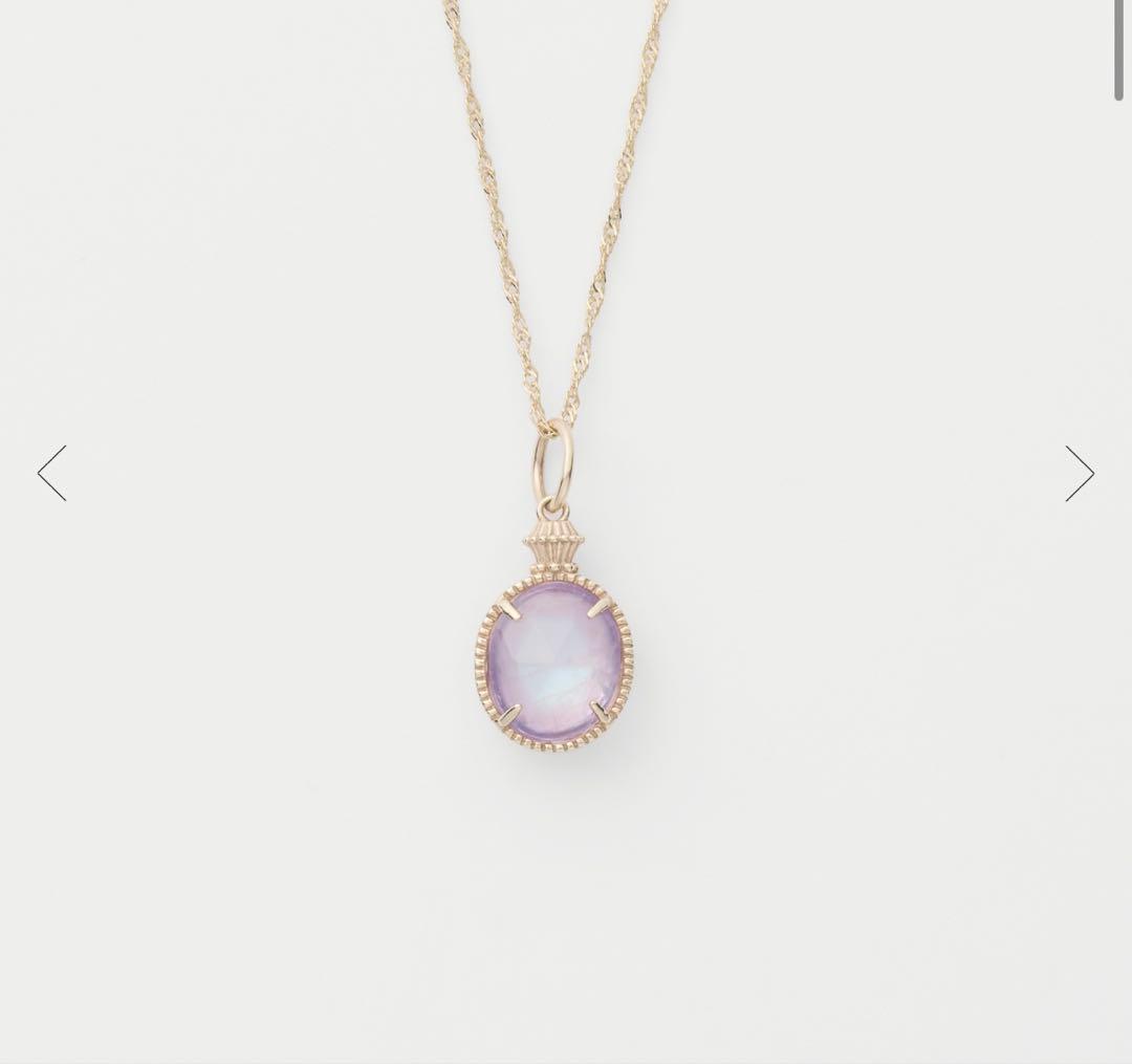 ぽよさん専用！agete K5 アメジスト ラブラドライトチャーム 両A面