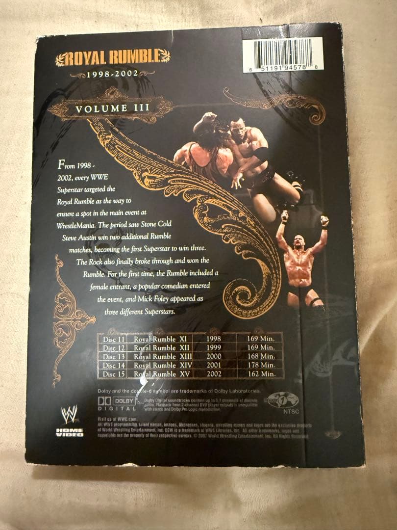 WWE プロレスDVDボックス　 Rumble Volume III