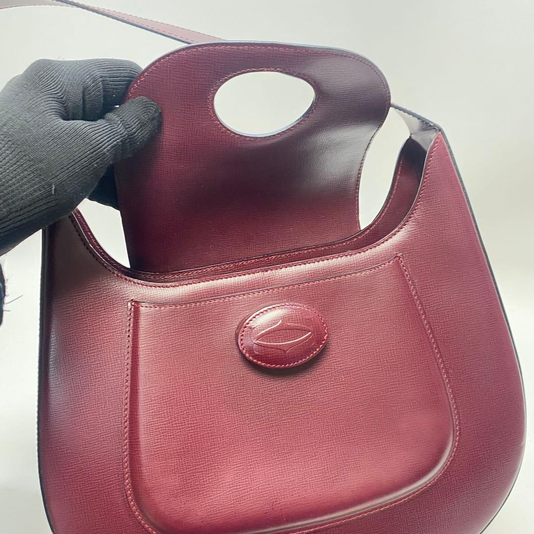 Cartier ワンショルダー バッグ ハーフムーン マストライン ターンロック