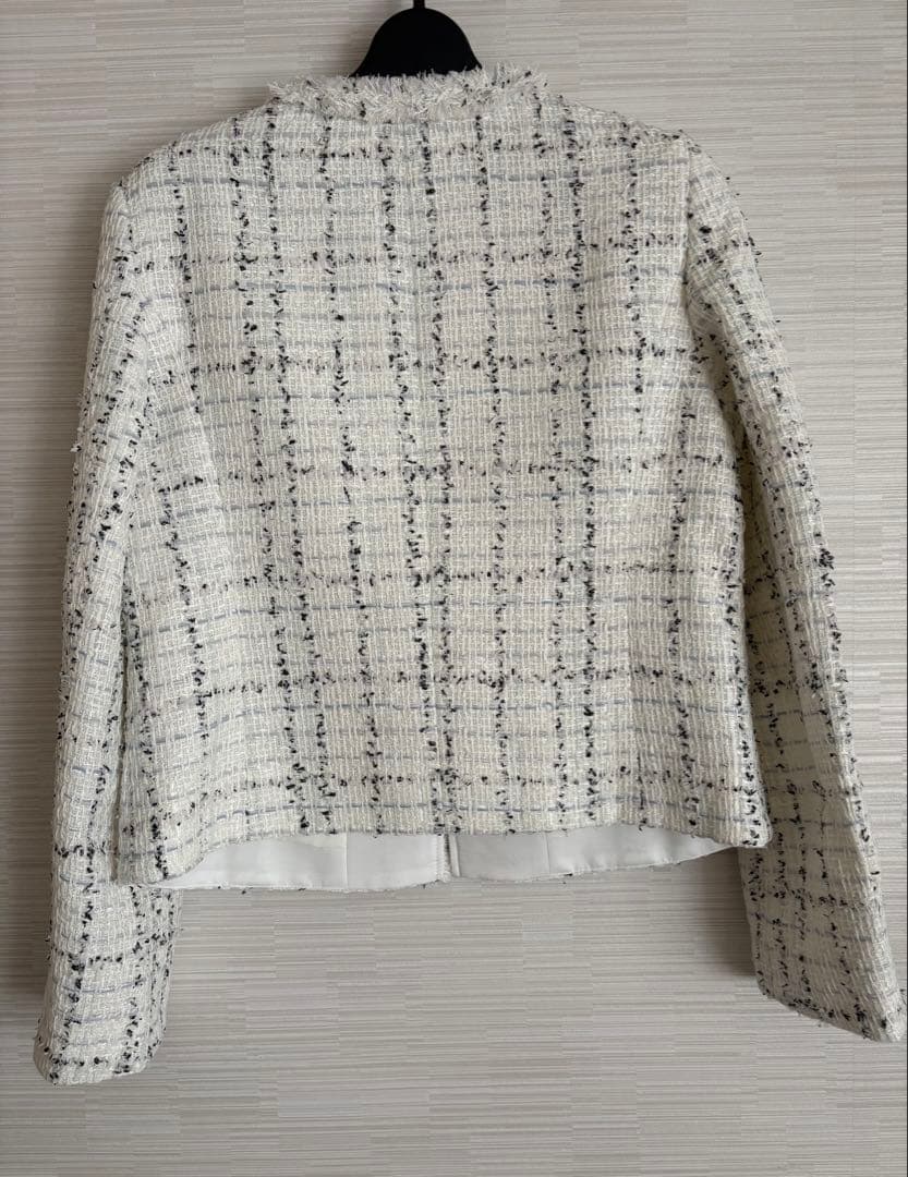 24年ANAYI 5.9万円1回着用美品ミックスツイードジャケット36アナイS