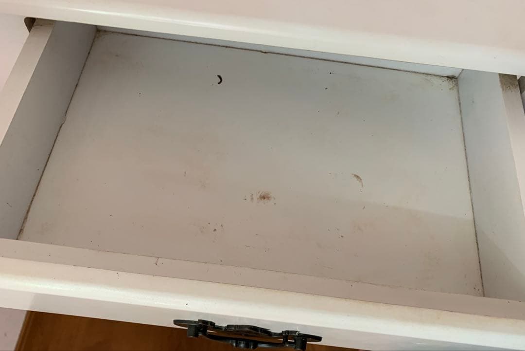 ホワイト木製ドレッサー・鏡台 直接お持ち帰り専用特価も可能