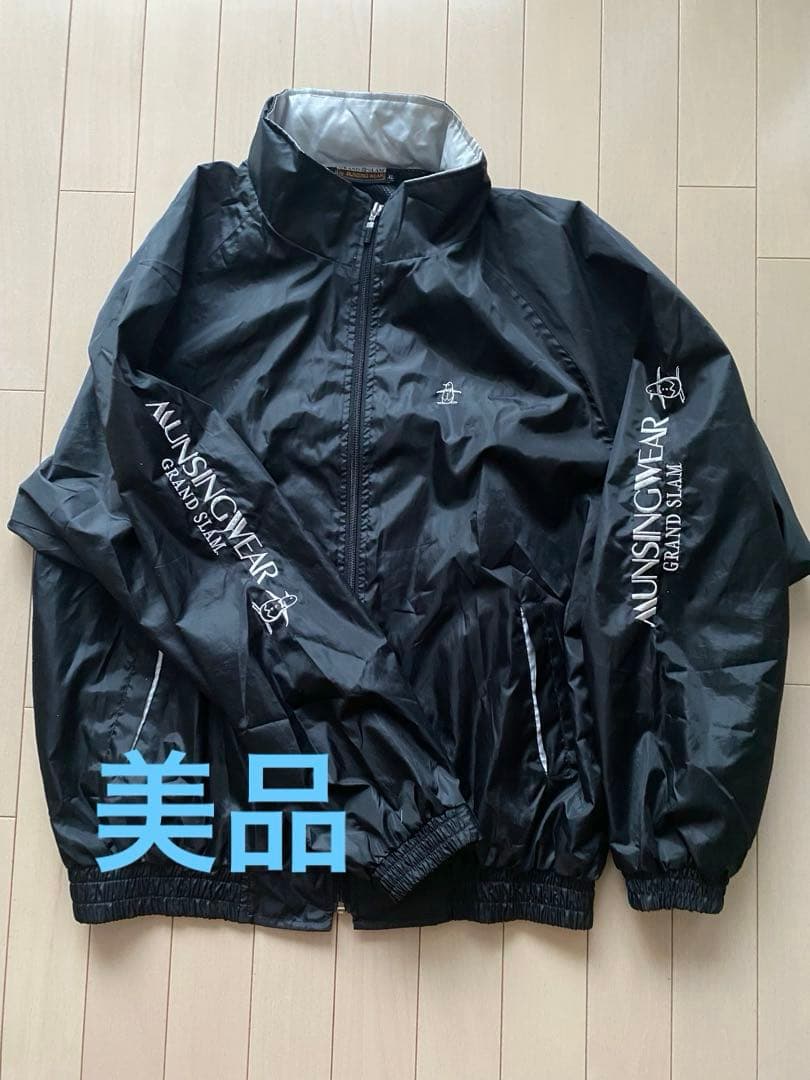Munsingwear マンシング ブラック ナイロン ジャンパー