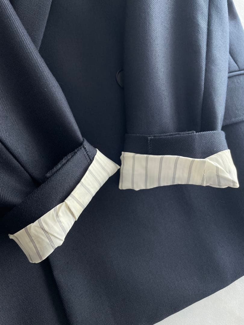 極美品✨アンクレイヴ　カレンダードツイル　ダブルジャケット　濃紺　サイズ1 M