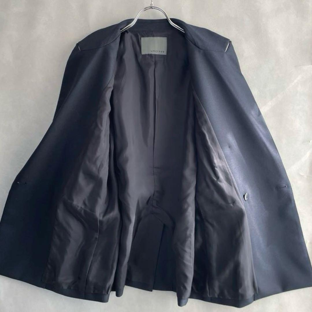 極美品✨アンクレイヴ　カレンダードツイル　ダブルジャケット　濃紺　サイズ1 M