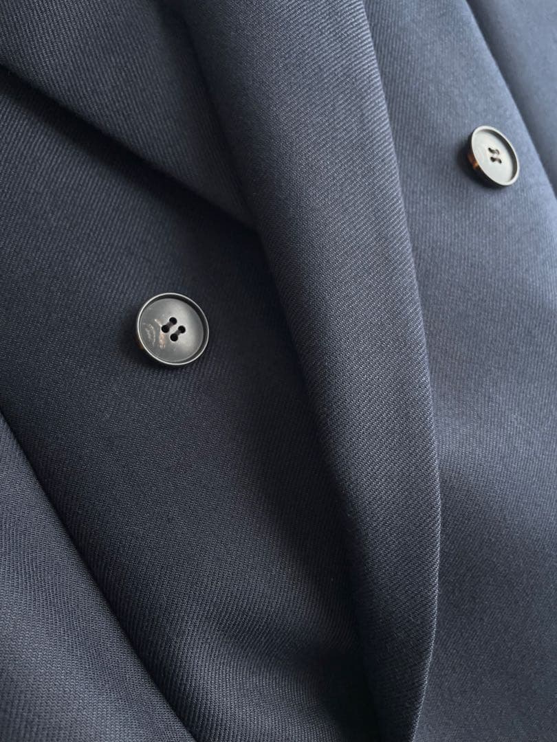 極美品✨アンクレイヴ　カレンダードツイル　ダブルジャケット　濃紺　サイズ1 M