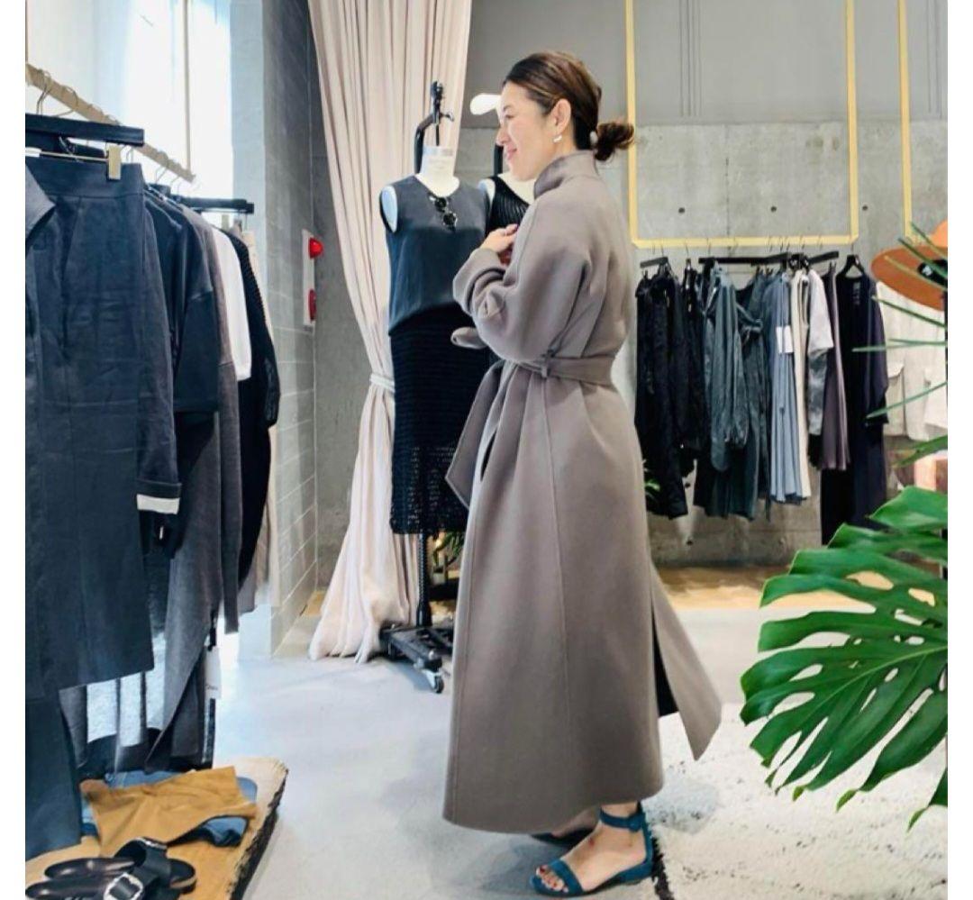 Chaos カオス　スーペリアノーカラーコート　モカ