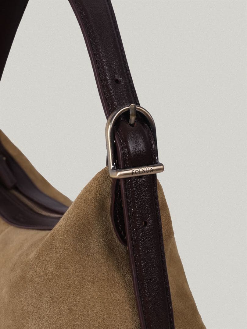 FOLNUA(フォルニュア) ミニバトーバッグ ベージュ スウェード
