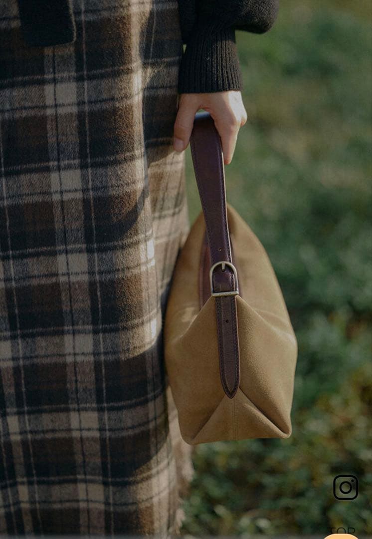 FOLNUA(フォルニュア) ミニバトーバッグ ベージュ スウェード