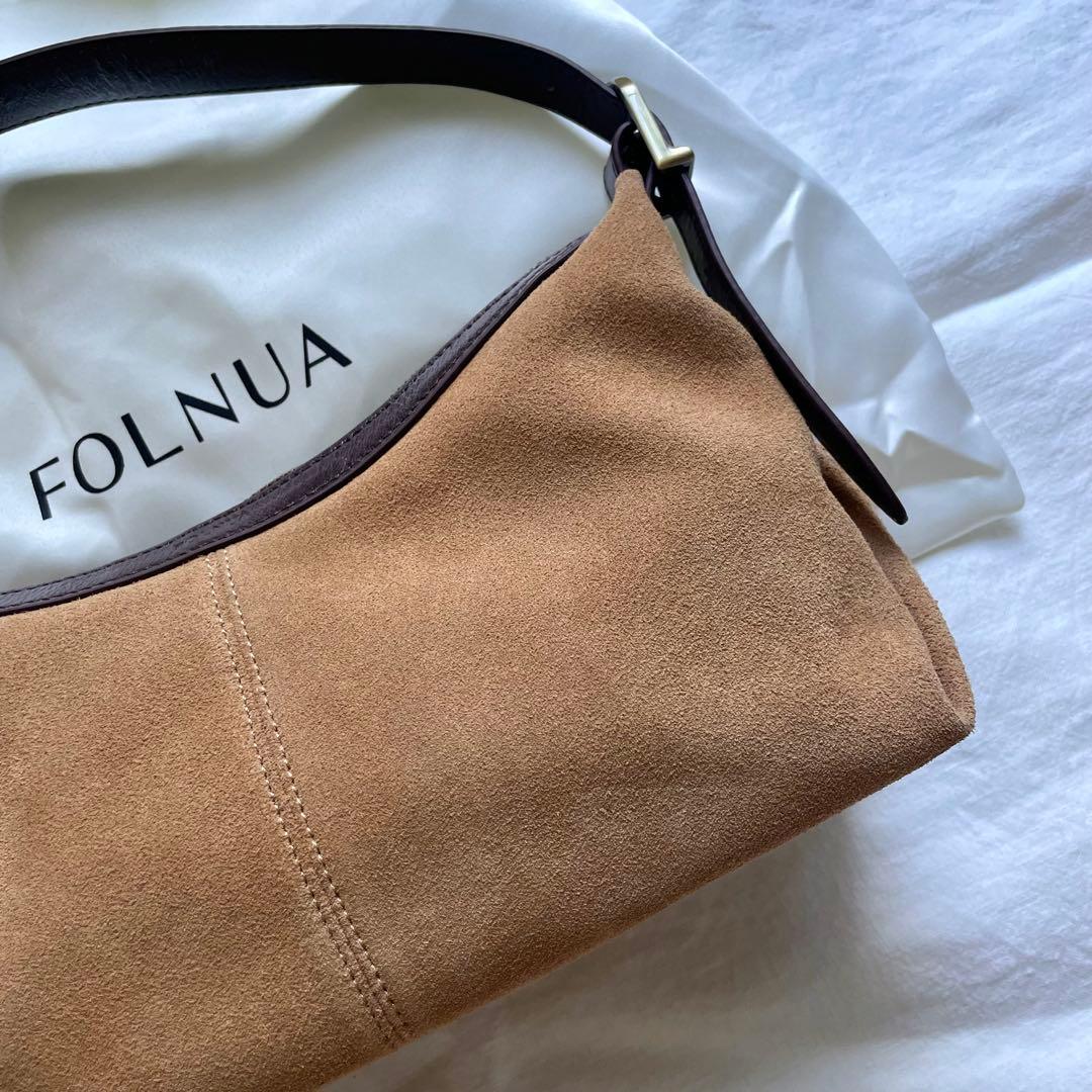 FOLNUA(フォルニュア) ミニバトーバッグ ベージュ スウェード