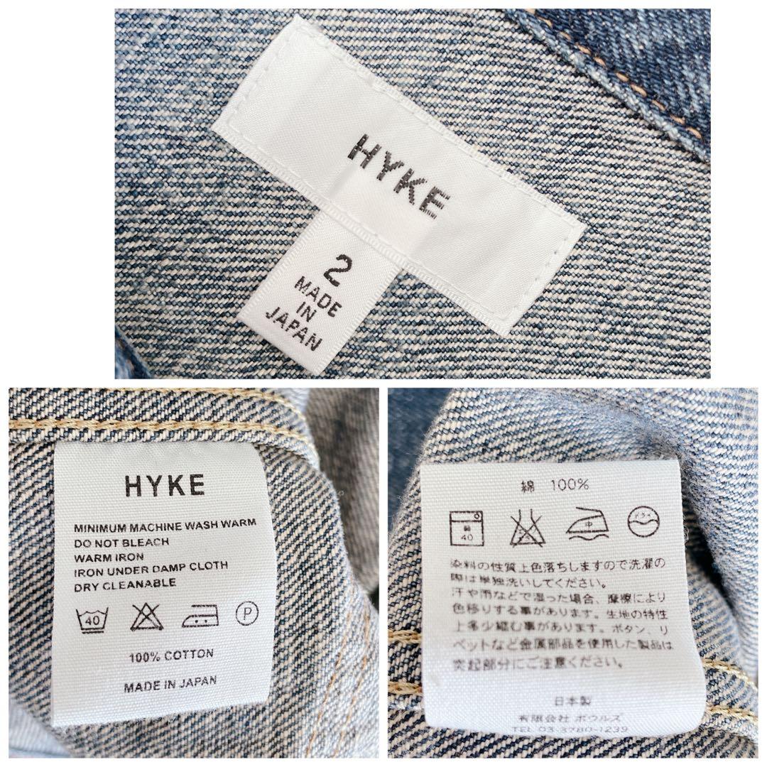 HYKE デニムジャケット レディース サイズ2/M TYPE2 2nd ブルー