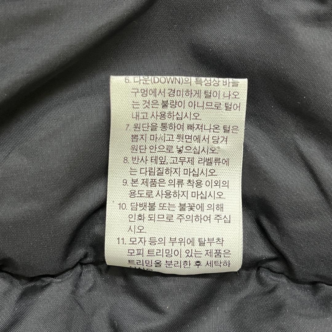 ノースフェイス 700フィル ダウンベスト ブラック×グレー メンズXL