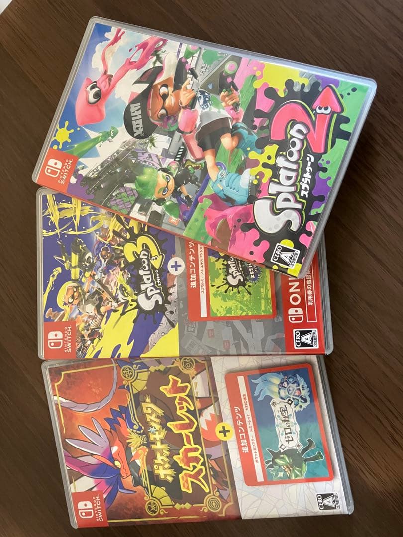 switchソフト3本セット ポケモンSV スプラ3 スプラ2