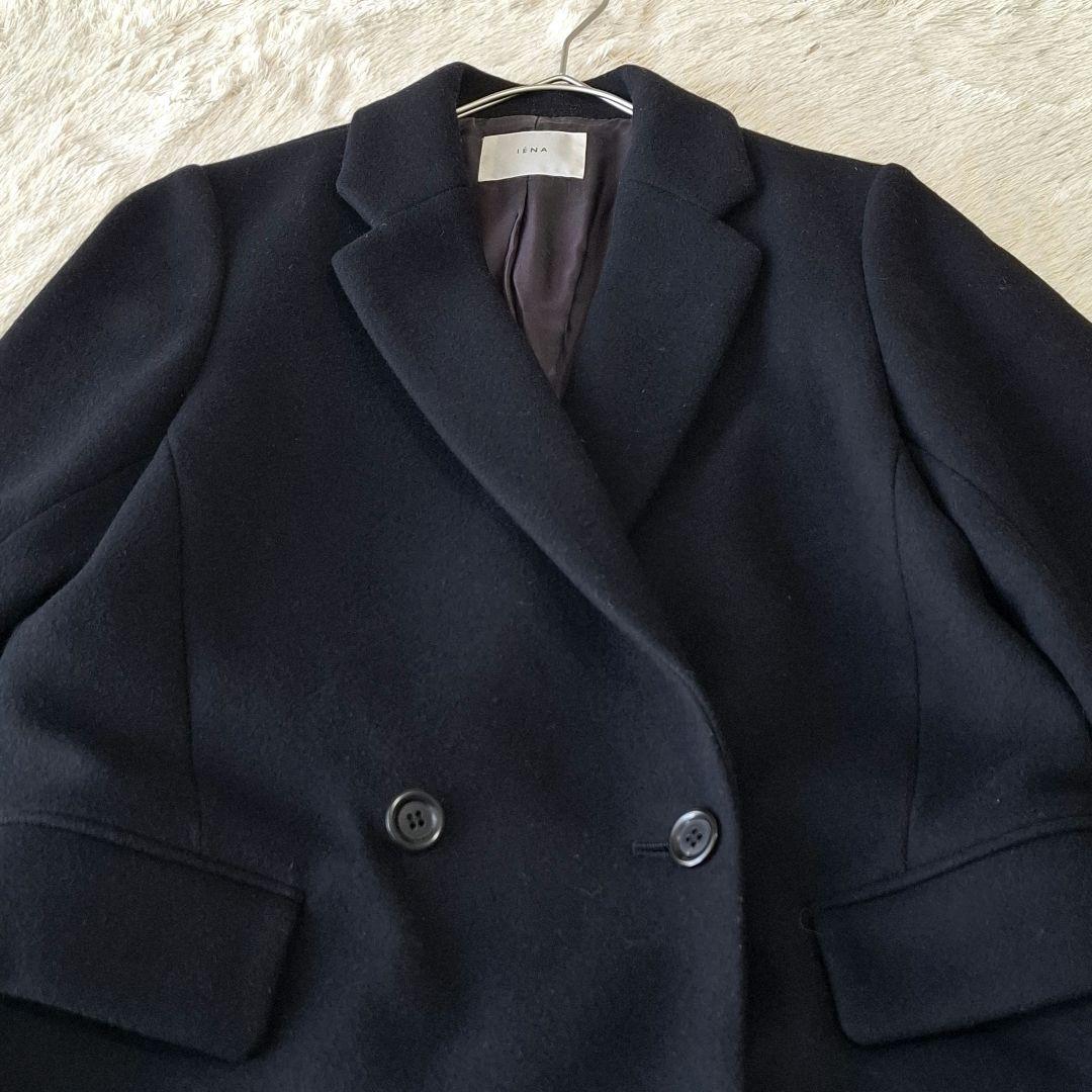 IENA イエナ ハミルトンウールチェスターコート ダブル ブラック 36