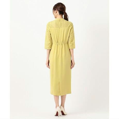 美品　大きいサイズ　23区　フラワーストライプワンピース