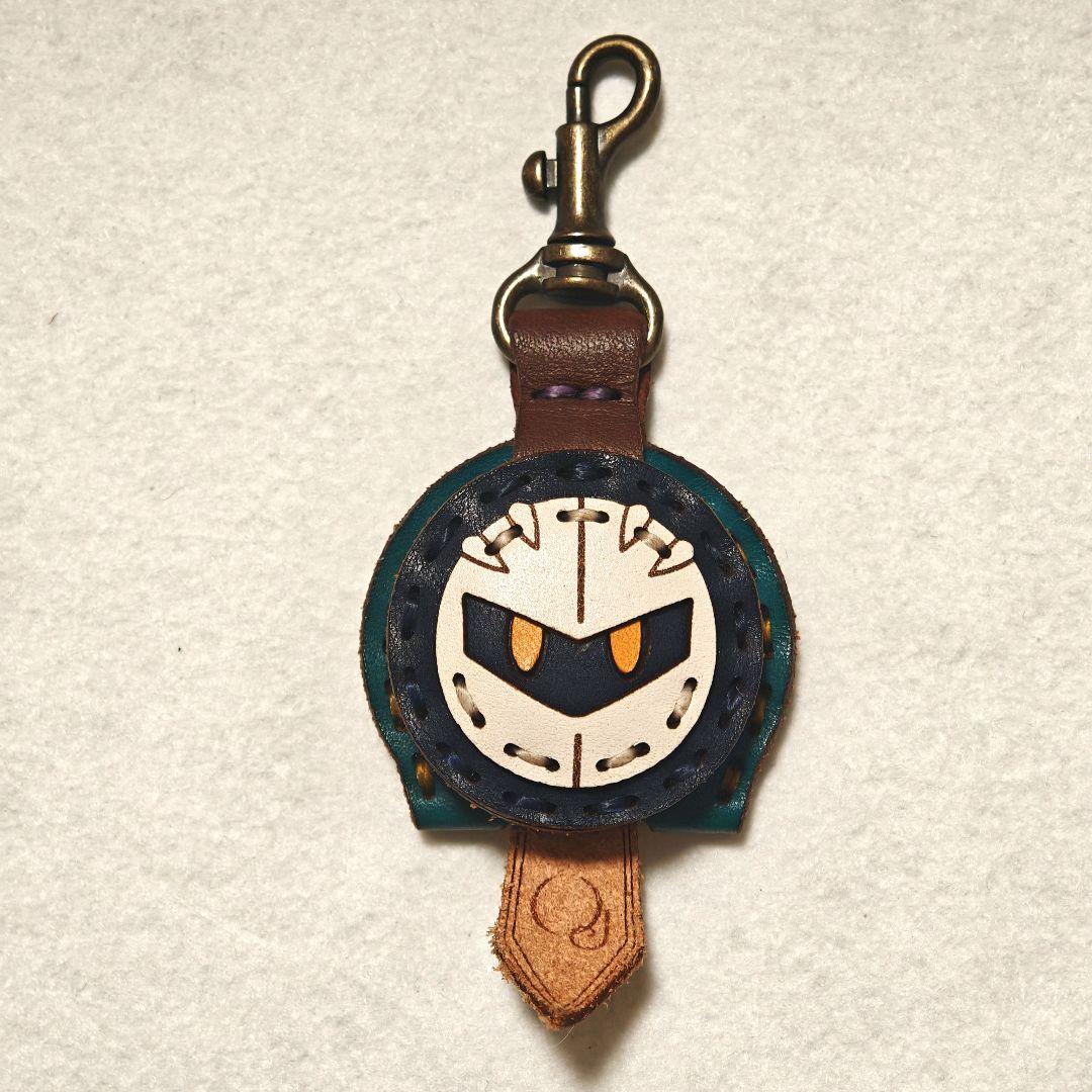 星のカービィ 25周年 プププなレザーキーキャップ　メタナイト