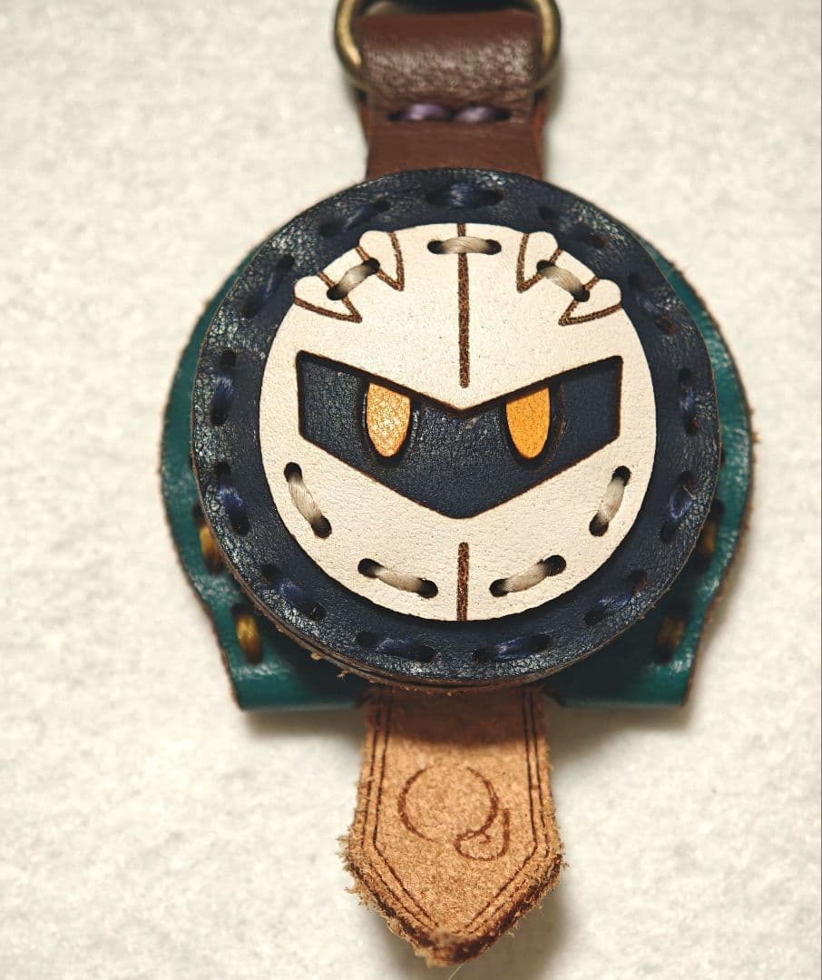 星のカービィ 25周年 プププなレザーキーキャップ　メタナイト