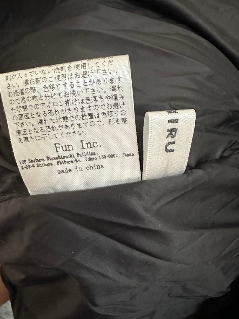 FASHIRU ダウンベスト黒