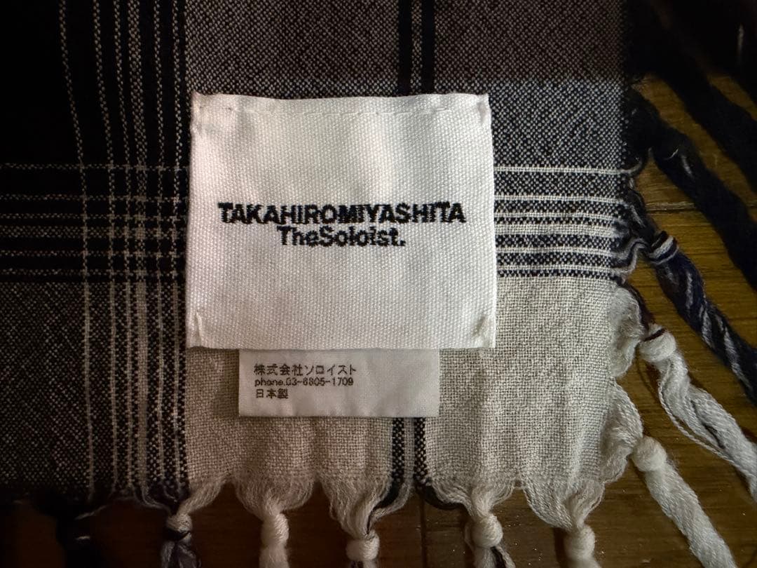 17aw ソロイスト フリンジストール 約130 cm ×130 cm