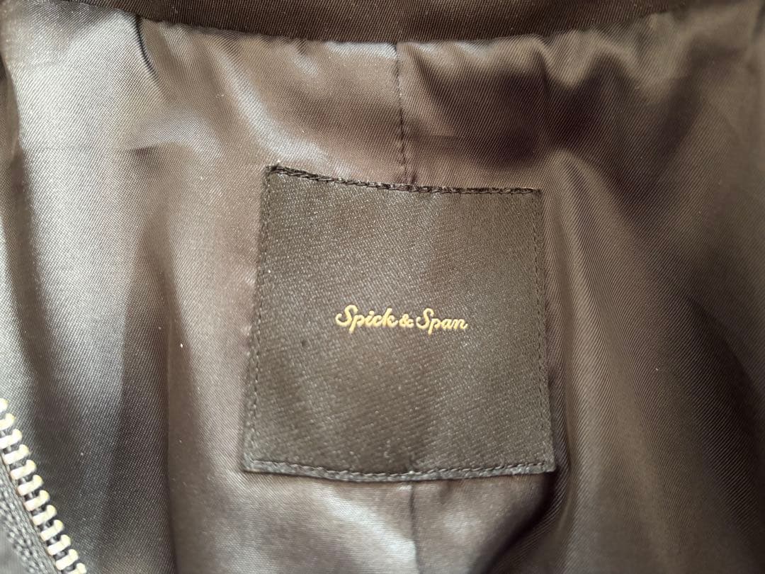 ★Spick&Span ブラック ロングコート（中綿入）38サイズ（美品）★