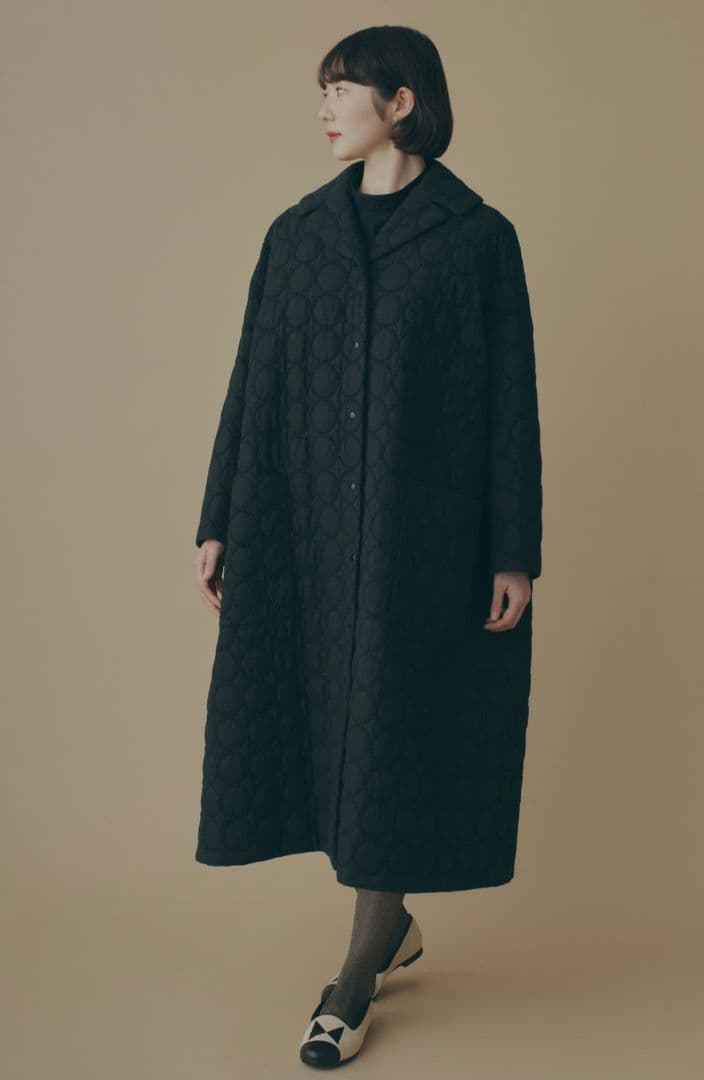 ミナペルホネン　 タンバリンコート　36 ブラック