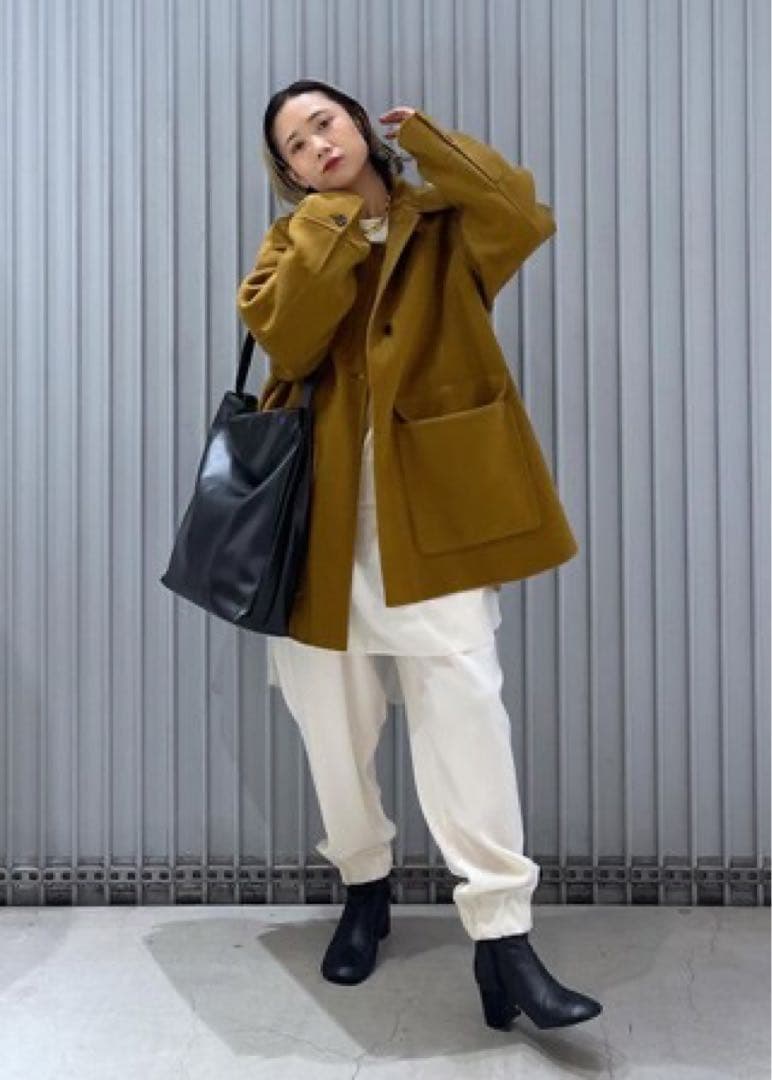 ADAM ET ROPÉ FEMME リバーショートシャツコート