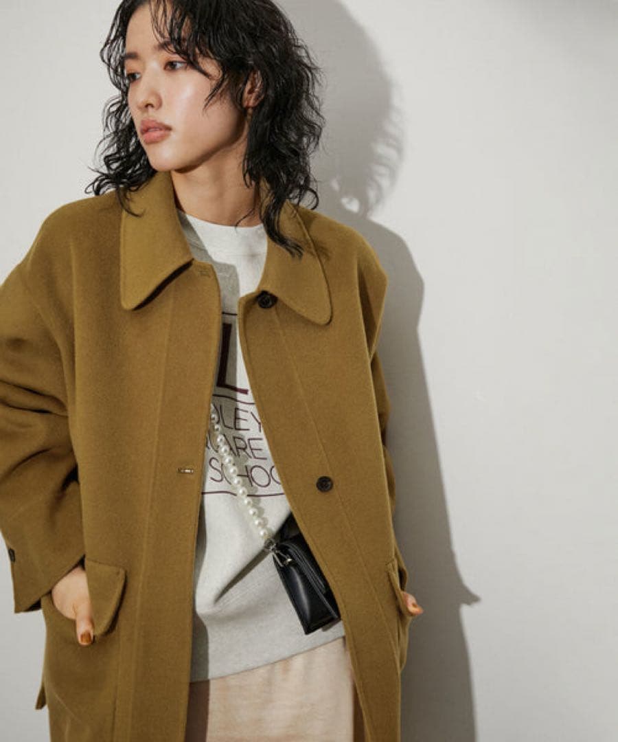 ADAM ET ROPÉ FEMME リバーショートシャツコート