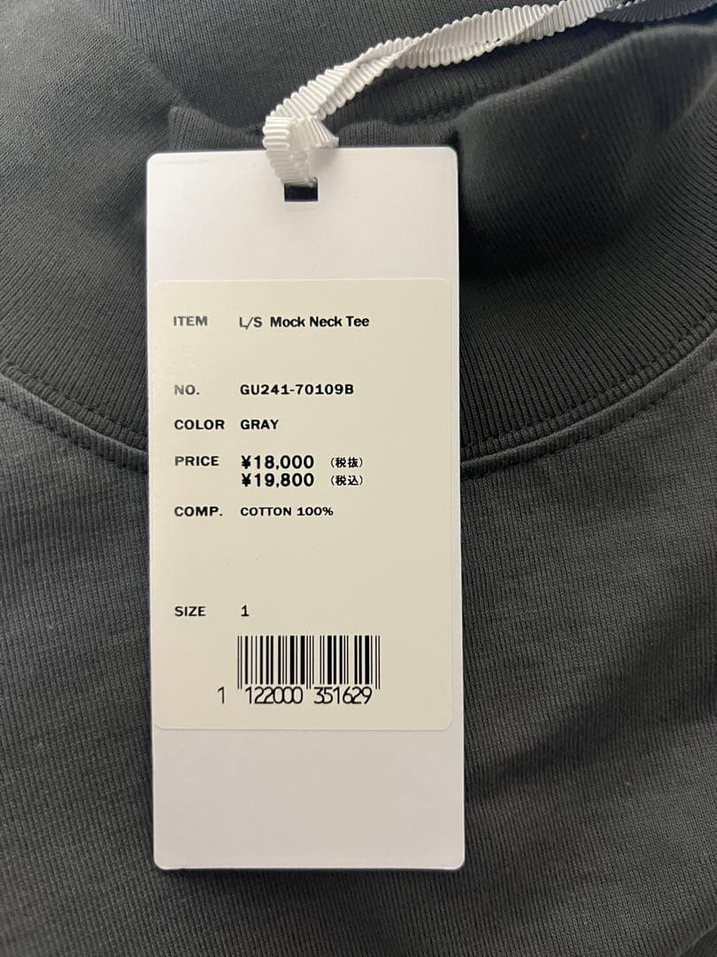 Graphpaper グレー モックネック ロングTシャツサイズ1