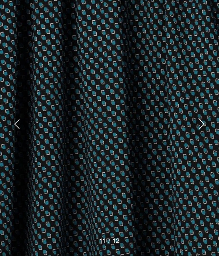 トゥモローランド ジオメトリックスクエアプリント ウエストシャーリングワンピース