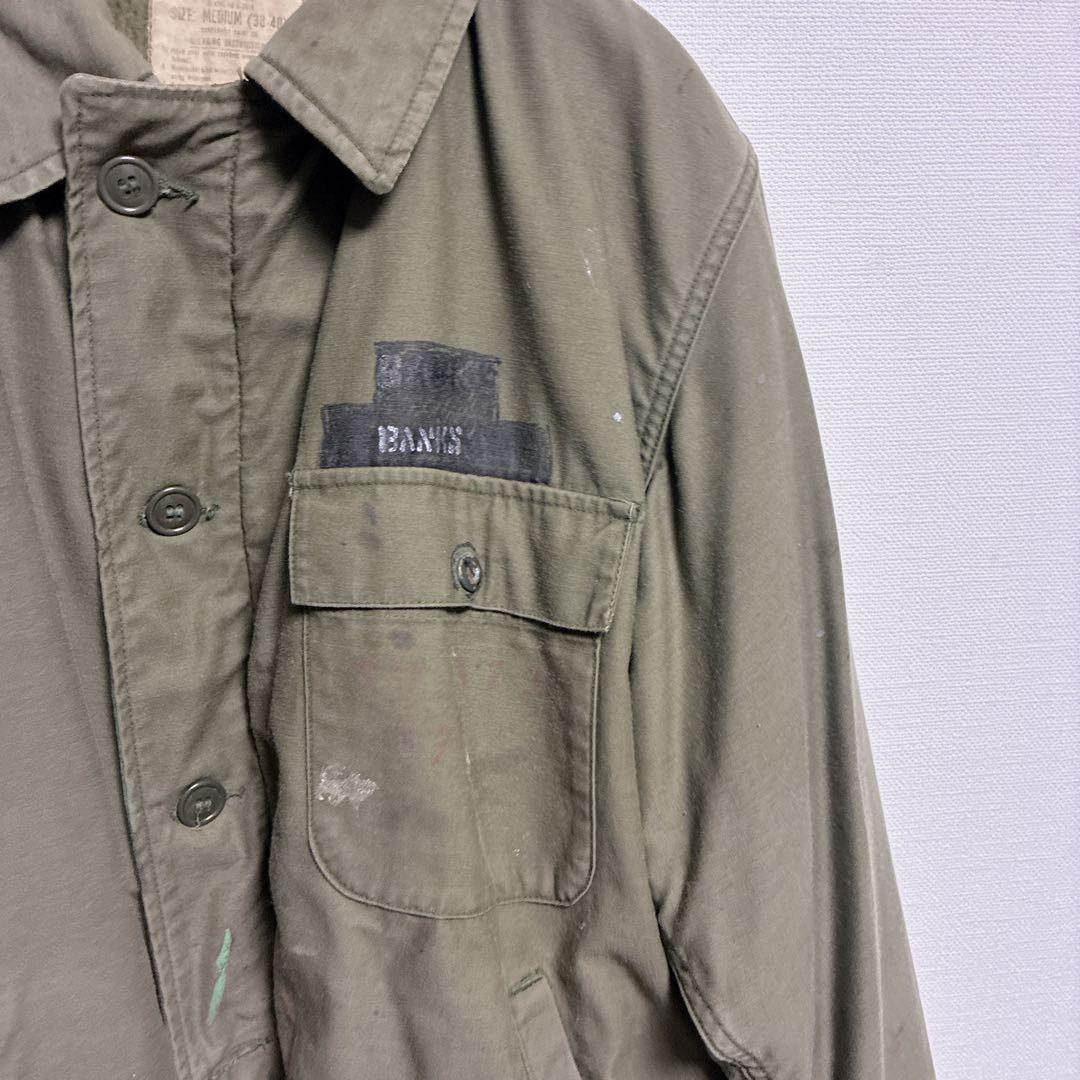 米軍実物 80s U.S.NAVY A-2 デッキジャケット ステンシル M