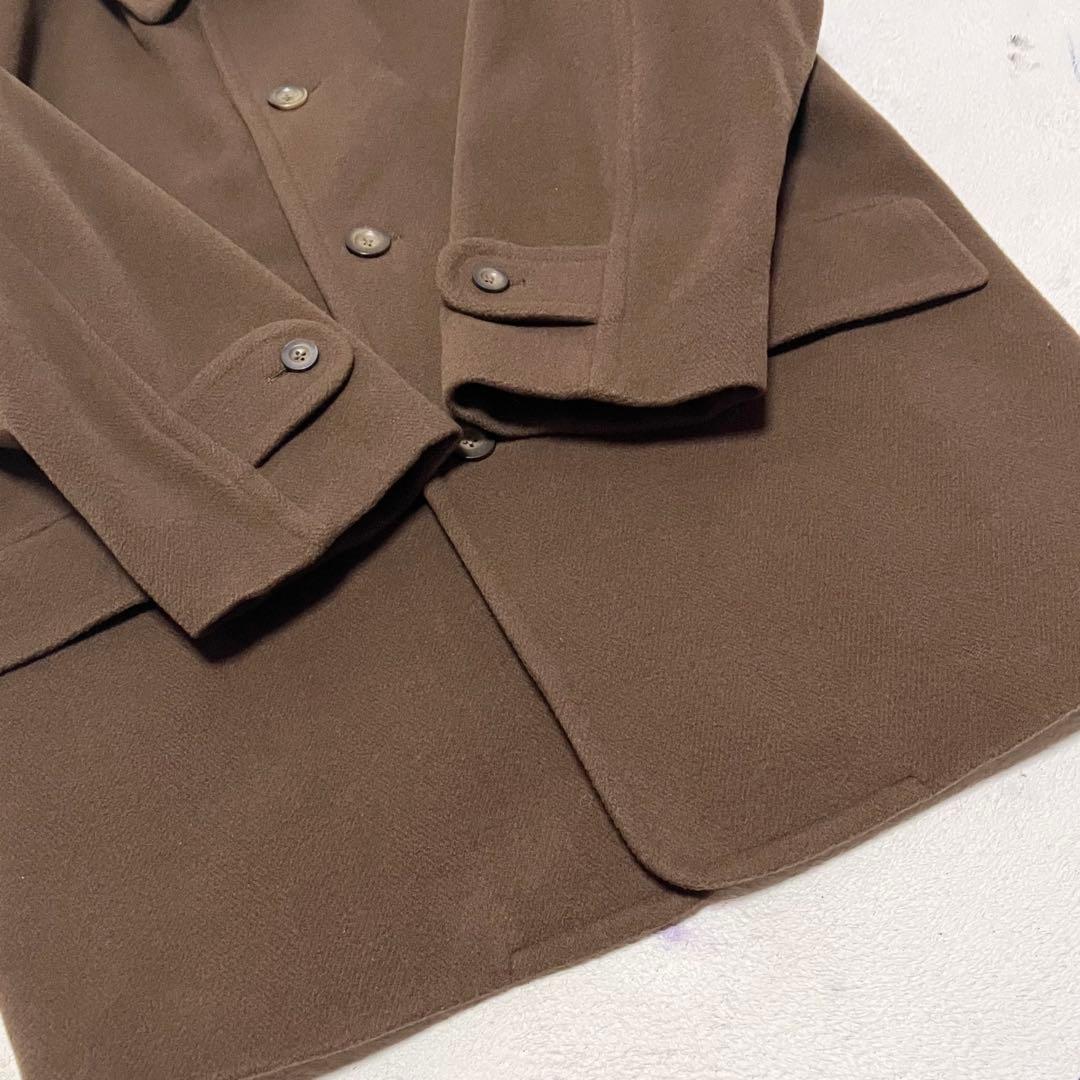 【未使用に近い】　Burberrys ウールコート　ヴィンテージ　ダークブラウン