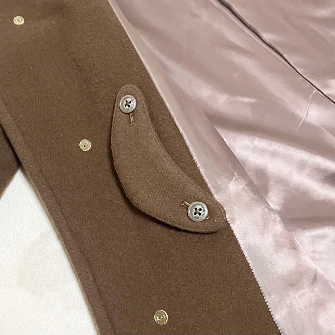 【未使用に近い】　Burberrys ウールコート　ヴィンテージ　ダークブラウン