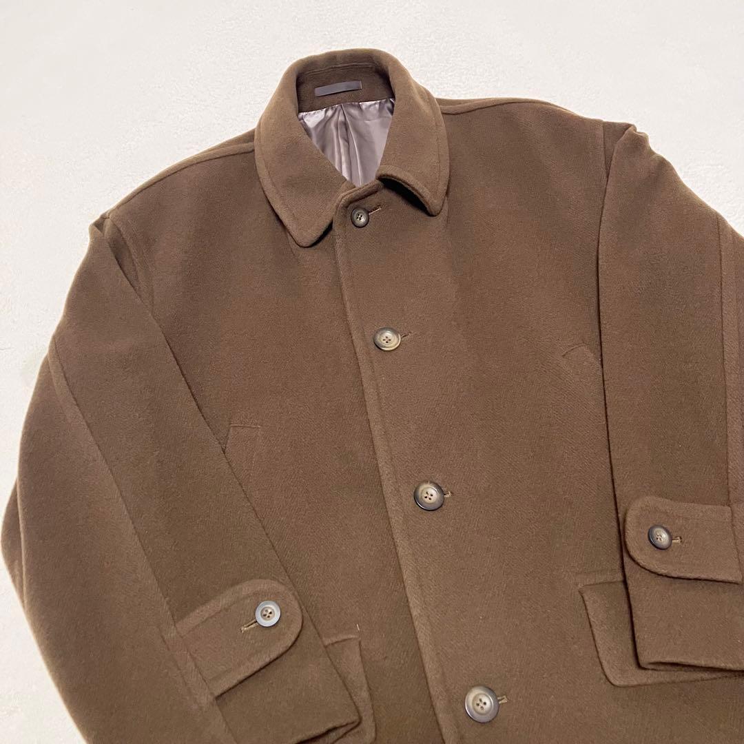【未使用に近い】　Burberrys ウールコート　ヴィンテージ　ダークブラウン