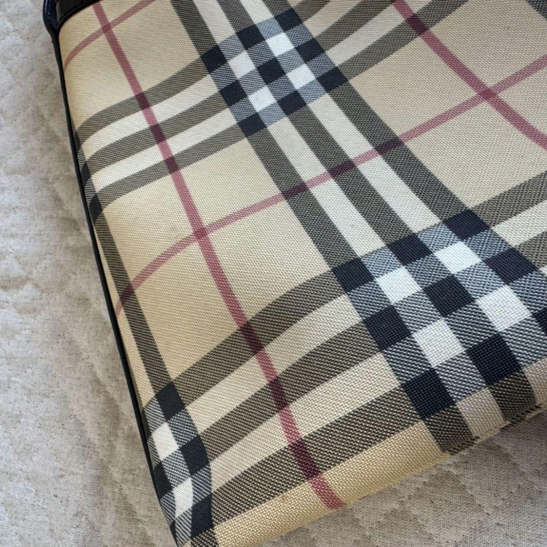 【バーバリー】ノバチェックトートバッグ　ワンショルダー