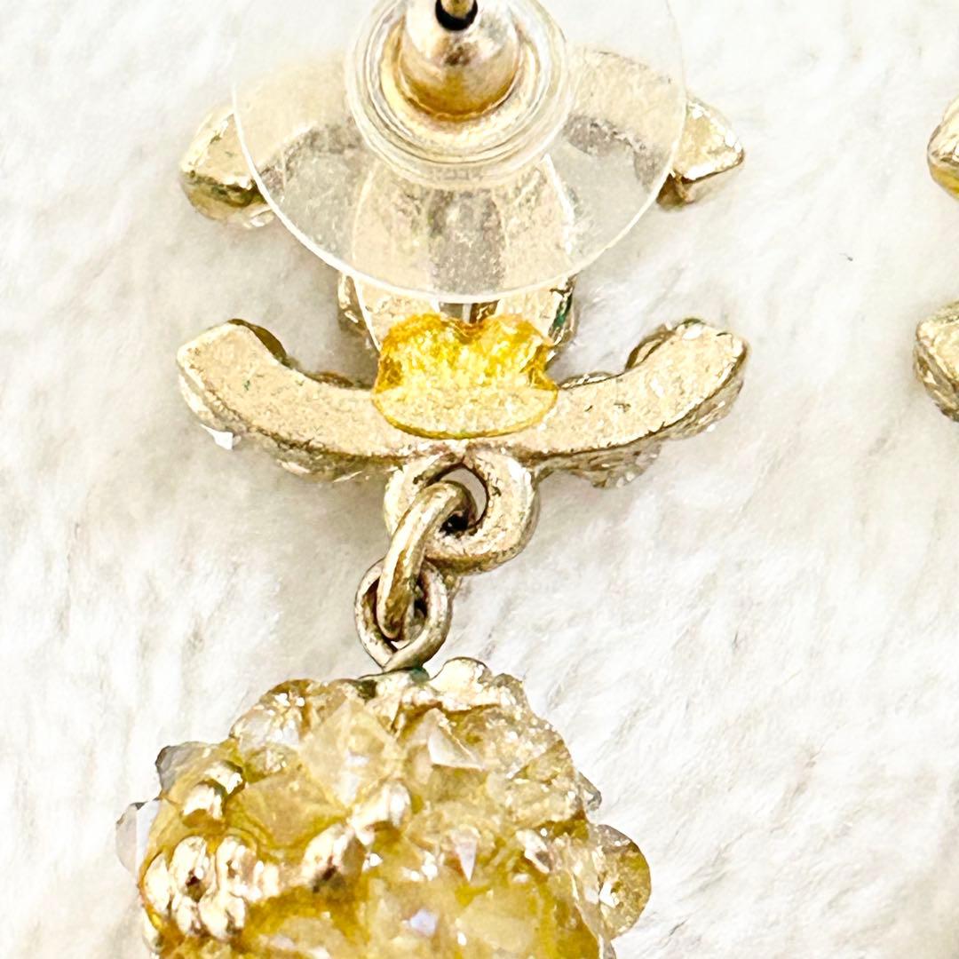 CHANEL シャネル ココマーク ラインストーン ピアス 箱付き